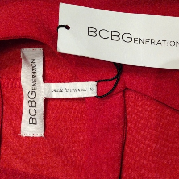 BCBGeneration Fit N Flare Knee Length Dress, Size Small, Jester Red, - Picture 6 of 9